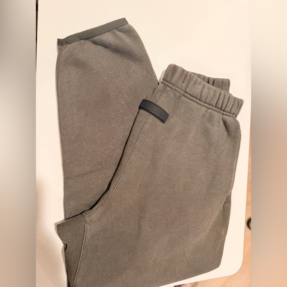 Essentials Fear of God Kids Washed Grey Joggers